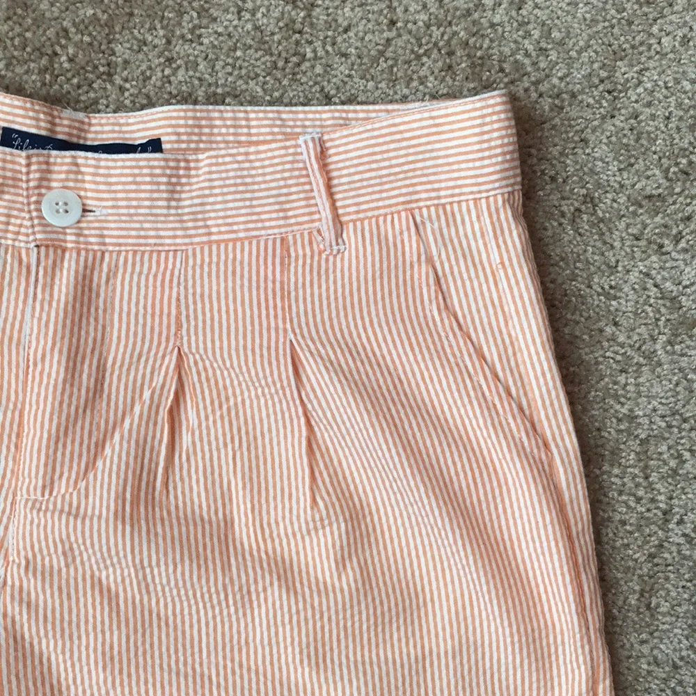 Lauren James Bow Seersucker Shorts